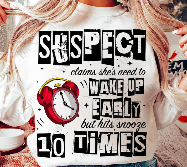 Suspect Alarm