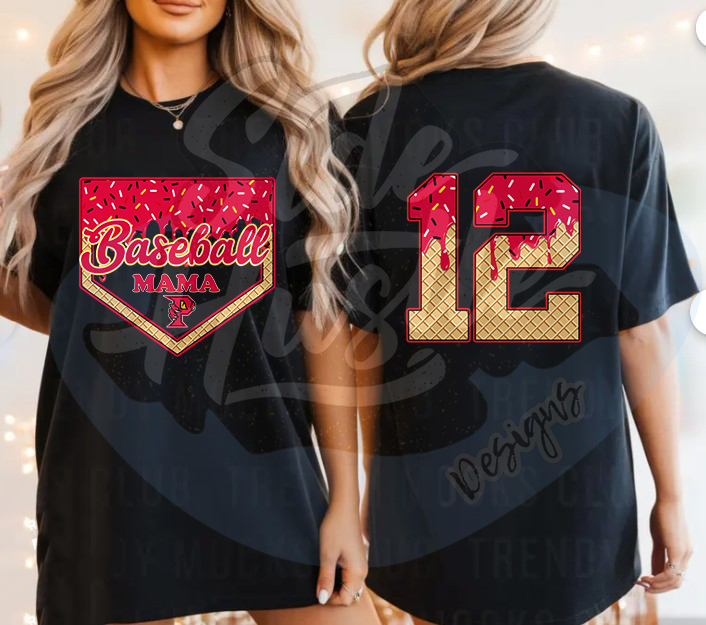 BASEBALL FAMILY ICE CREAM DRIP - ADULT