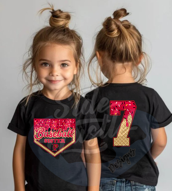 BASEBALL FAMILY ICE CREAM DRIP - YOUTH