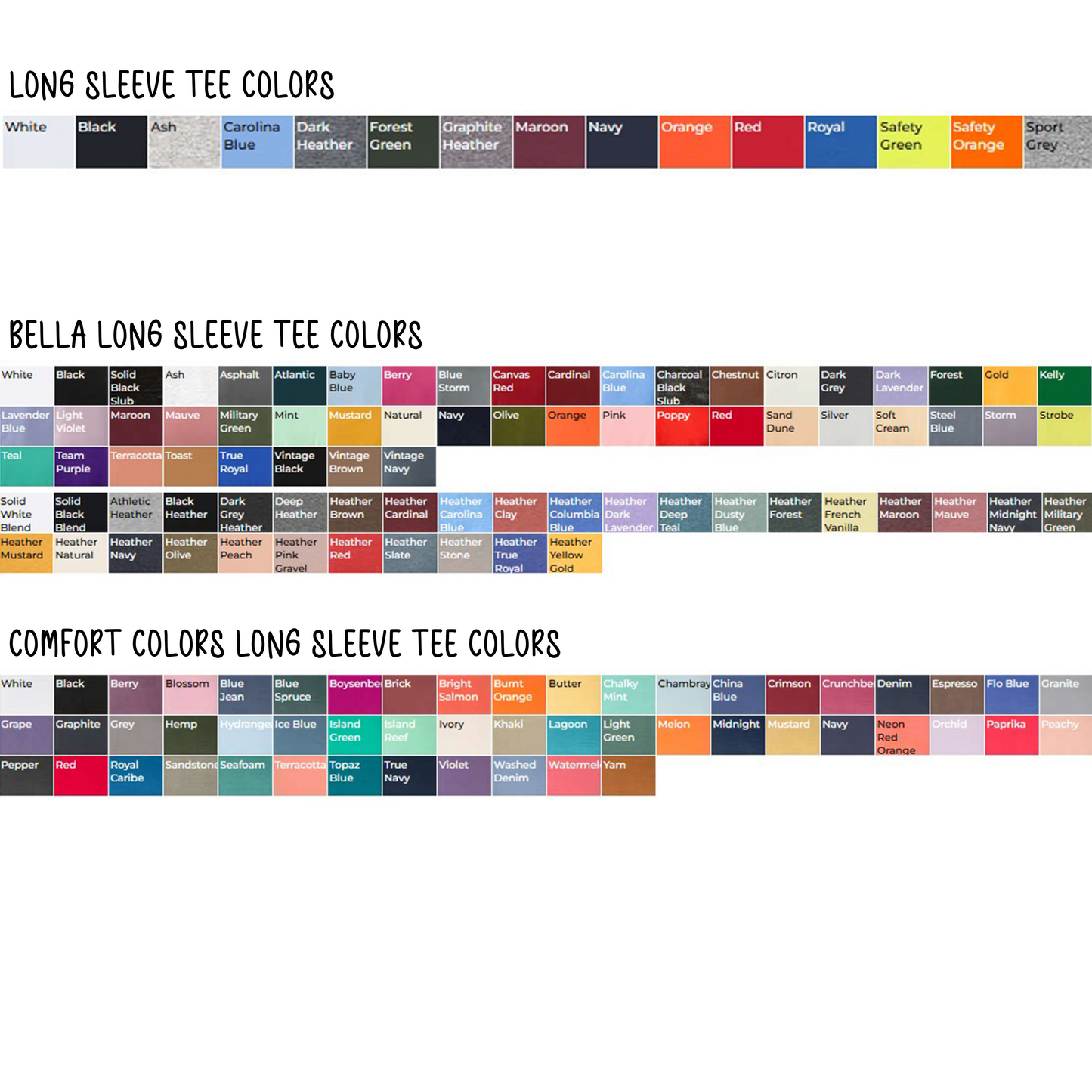 COLOR OPTIONS
