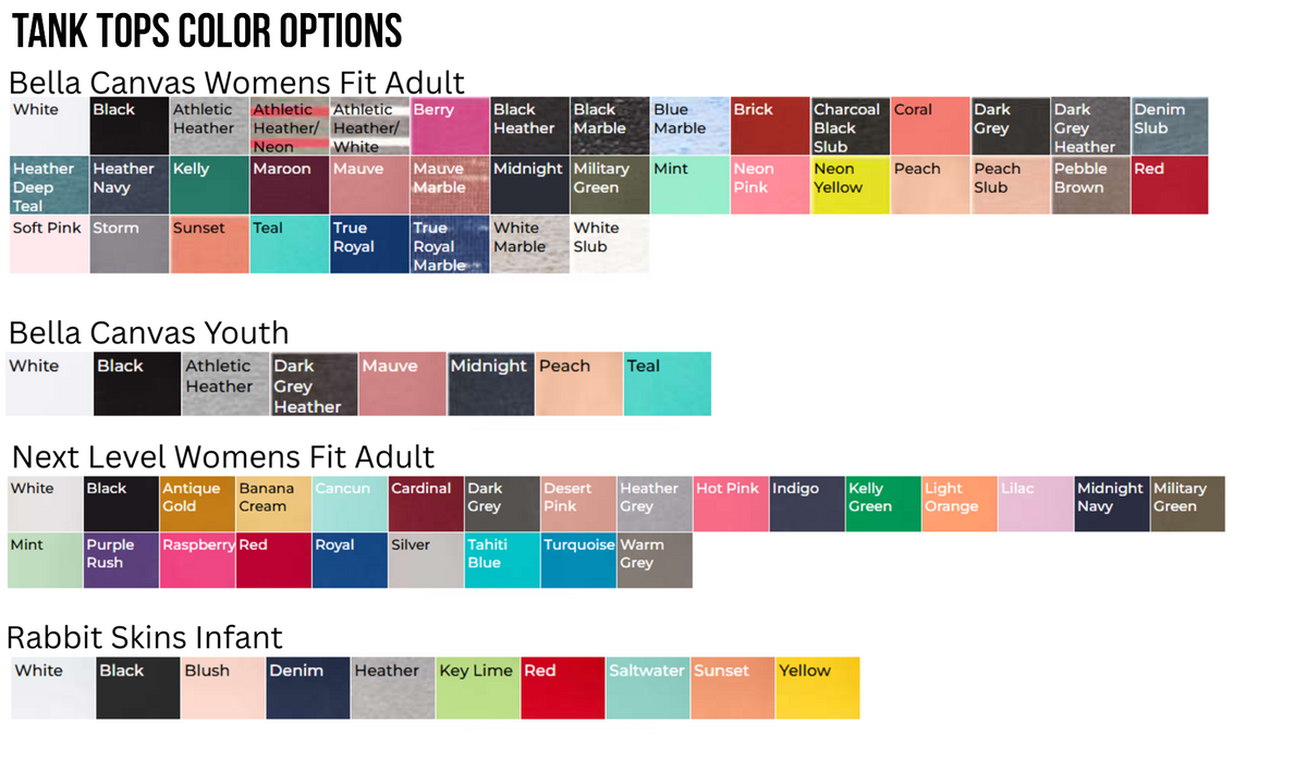 COLOR/SIZING OPTIONS