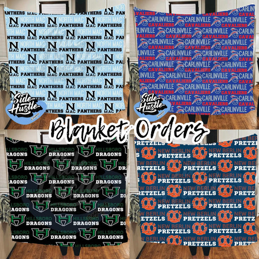 Custom Blankets: 6 WEEK TURN AROUND TIME