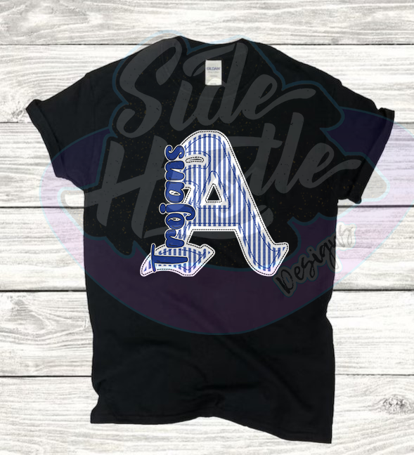Faux Applique Seersucker