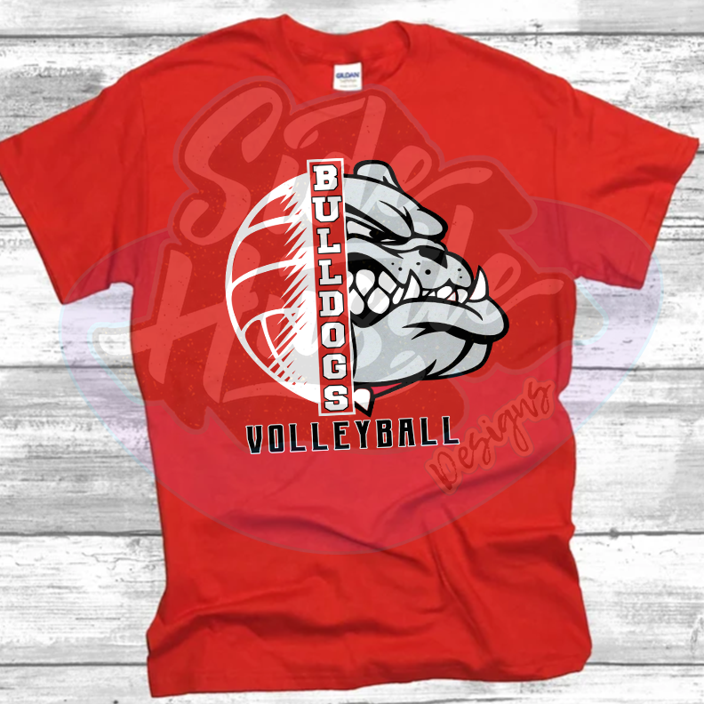HALF MASCOT VOLLEYBALL