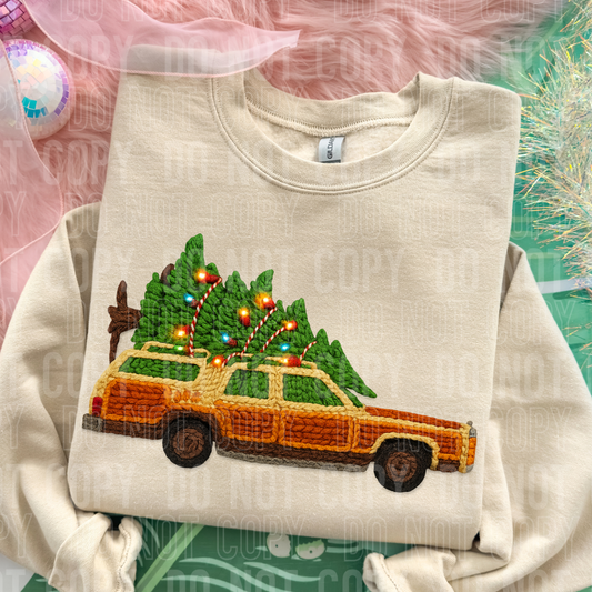 CHRISTMAS VACATION CAR - FAUX KNIT