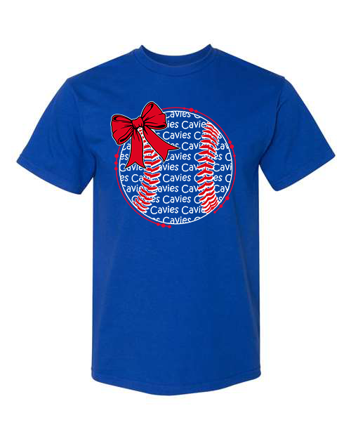 BASEBALL CIRCLE BOW
