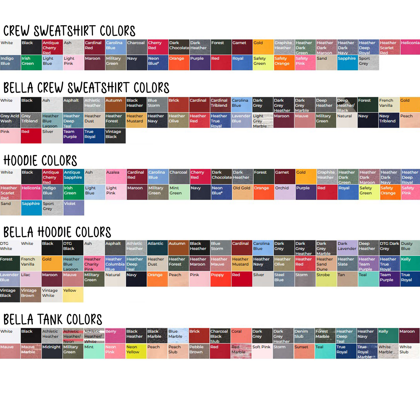 COLOR OPTIONS