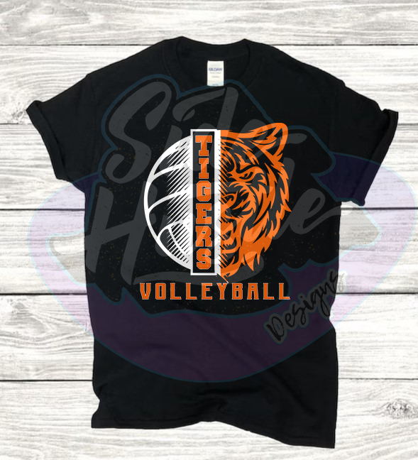 HALF MASCOT VOLLEYBALL