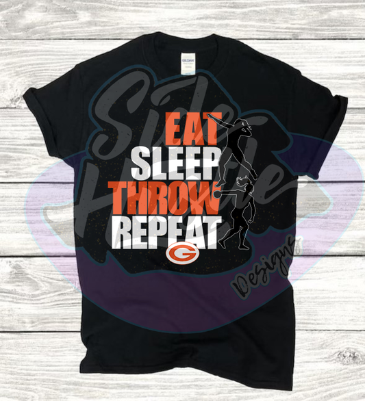 EAT SLEEP THROW REPEAT