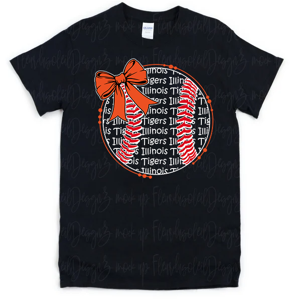 BASEBALL CIRCLE BOW