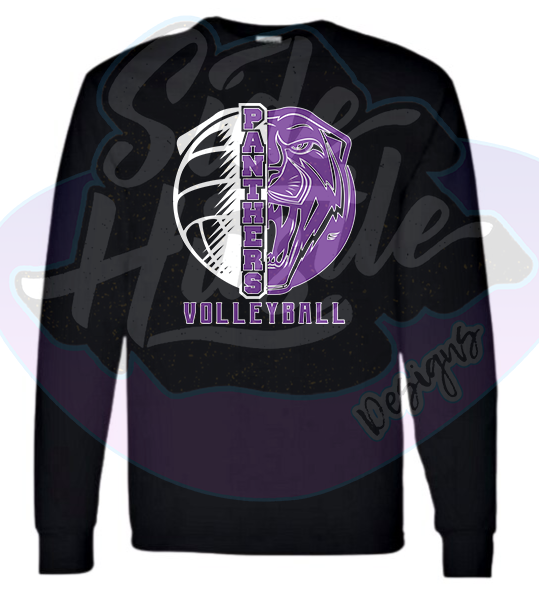 HALF MASCOT VOLLEYBALL