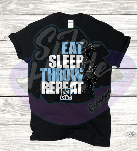 EAT SLEEP THROW REPEAT