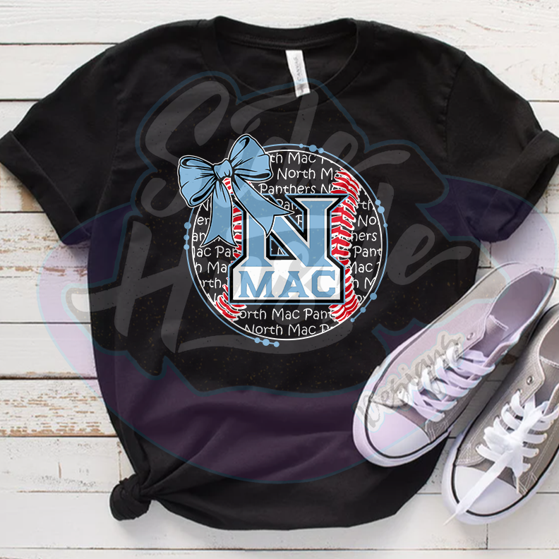 BASEBALL CIRCLE BOW
