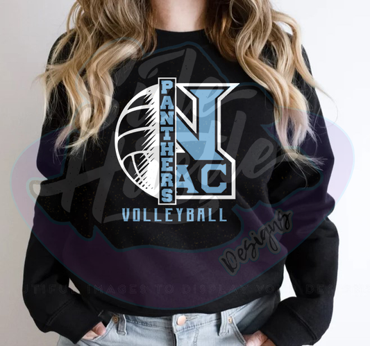 HALF MASCOT VOLLEYBALL