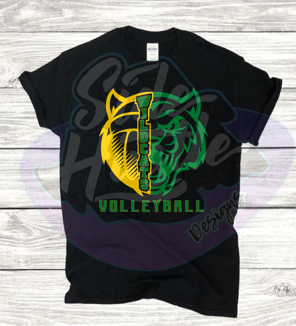 HALF MASCOT VOLLEYBALL