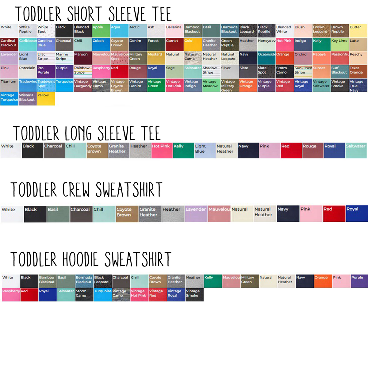 COLOR/SIZING OPTIONS