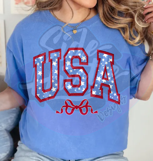 USA Faux Embroidery