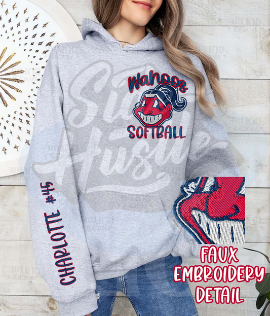 Faux Embroidery Mascot